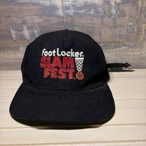 Vintage 90's Foot Locker NBA Basketball Slam Fest Snapback Hat Jordan Shaq